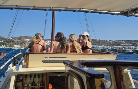Traditional Boat for Mykonos Cruise